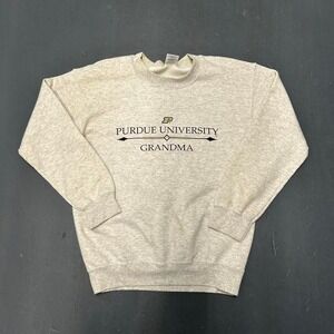 Vintage 2000s Purdue university grandma essential college crewneck sweatshirt